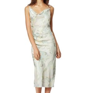 NWT - Habitual Bias Cut Slip Dress in Marble Print
